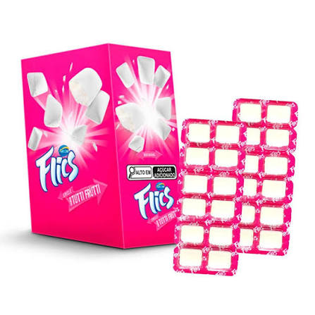 FLICS CHICLE MORANGO TUTTI FRUTTI
