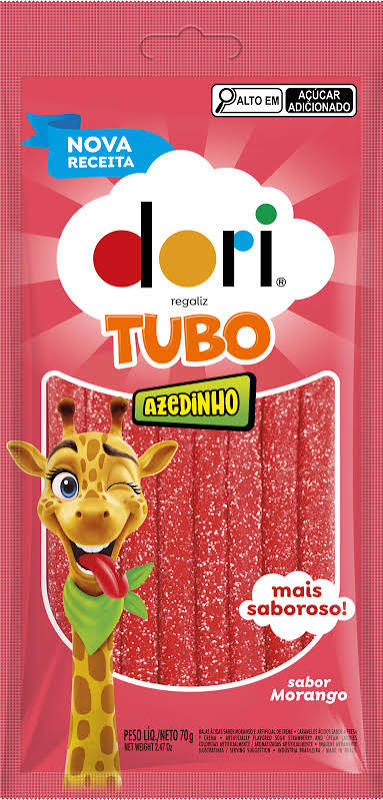 TUBO RECHEADO MORANGO